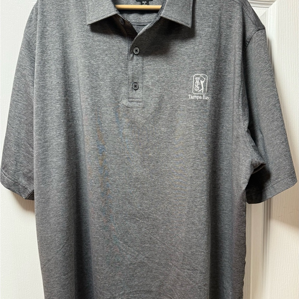 FootJoy Golf Polo Men’s XL – TPC Tampa Bay – Grey Performance Shirt